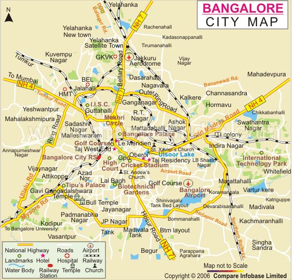 bangalore city map